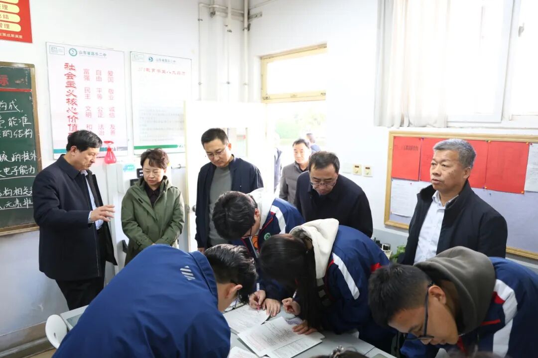 昌乐二中|271教育：邹平市教育考察团莅临我校学习交流